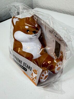 NEW Japanese Shiba Inu Smartphone Stand Synapse Squeeze Squishy Kawaii Desk Toy